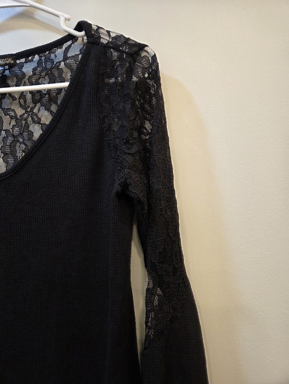 Metal Mulisha Black Lace Long Sleeve Top Small - Picture 3 of 6